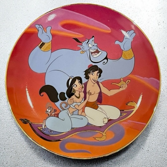 Disney Aladdin The Magic Carpet Ride Bradford Exchange Collector Plate 7-5/8" - Picture 1 of 9